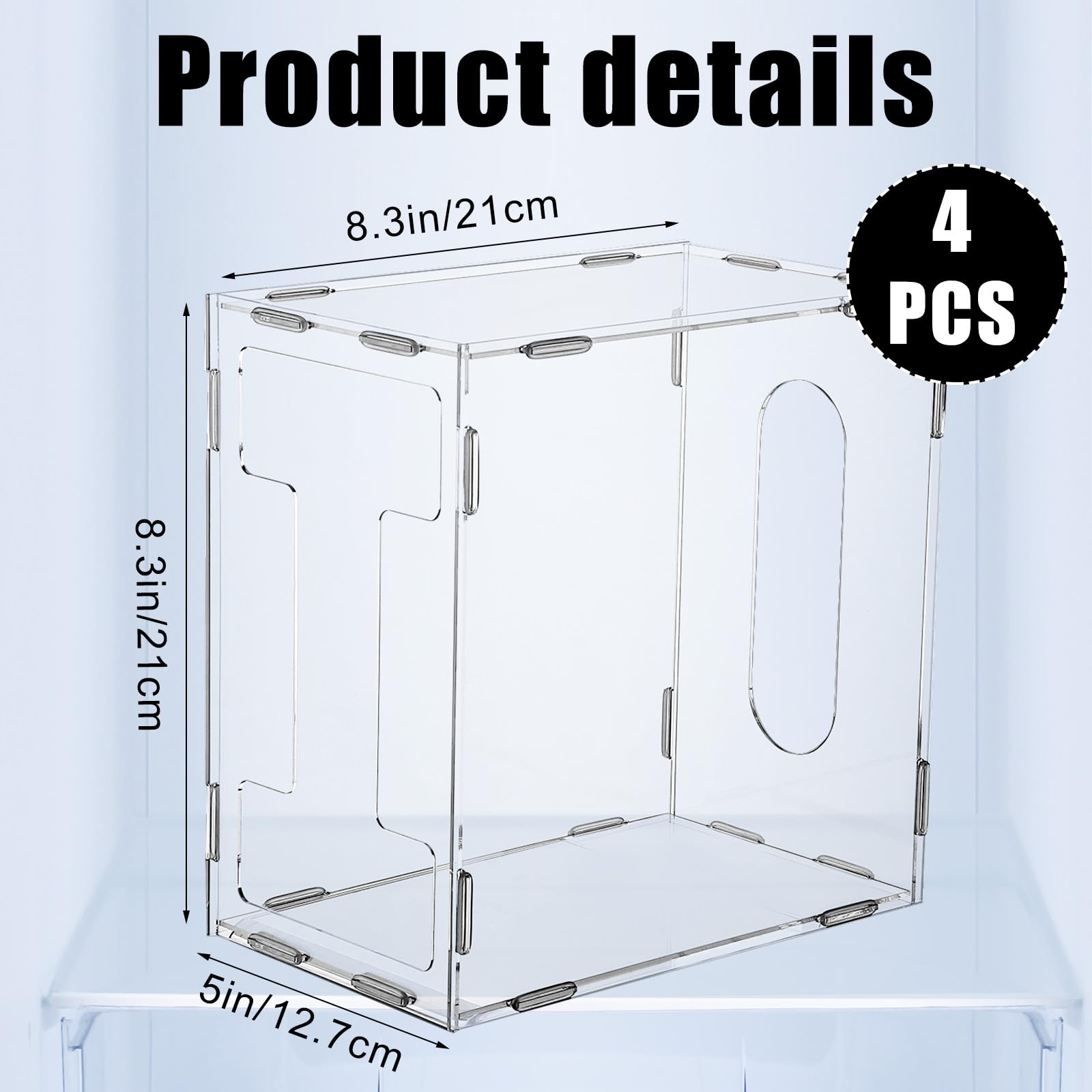 Domensi breast milk storage tower clear acrylic for easy capacity checks.