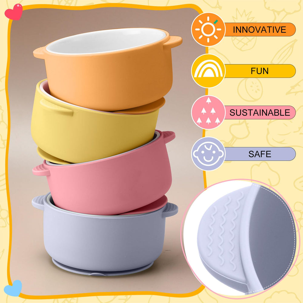 Domensi dishwasher-safe cleaning feature emphasized by porcelain surface and removable silicone shell.