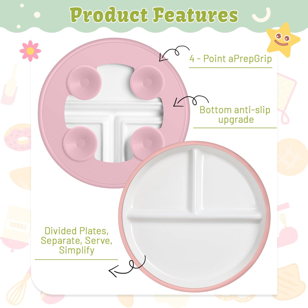 Domensi four-plate set speeds mealtime prep for breakfast, lunch, or dinner.