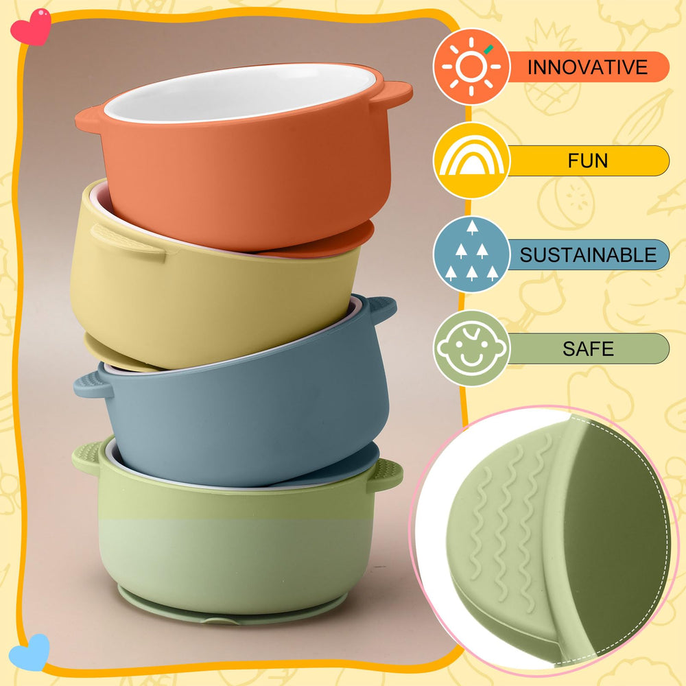 Domensi portion-control size bowls suit kid-sized servings