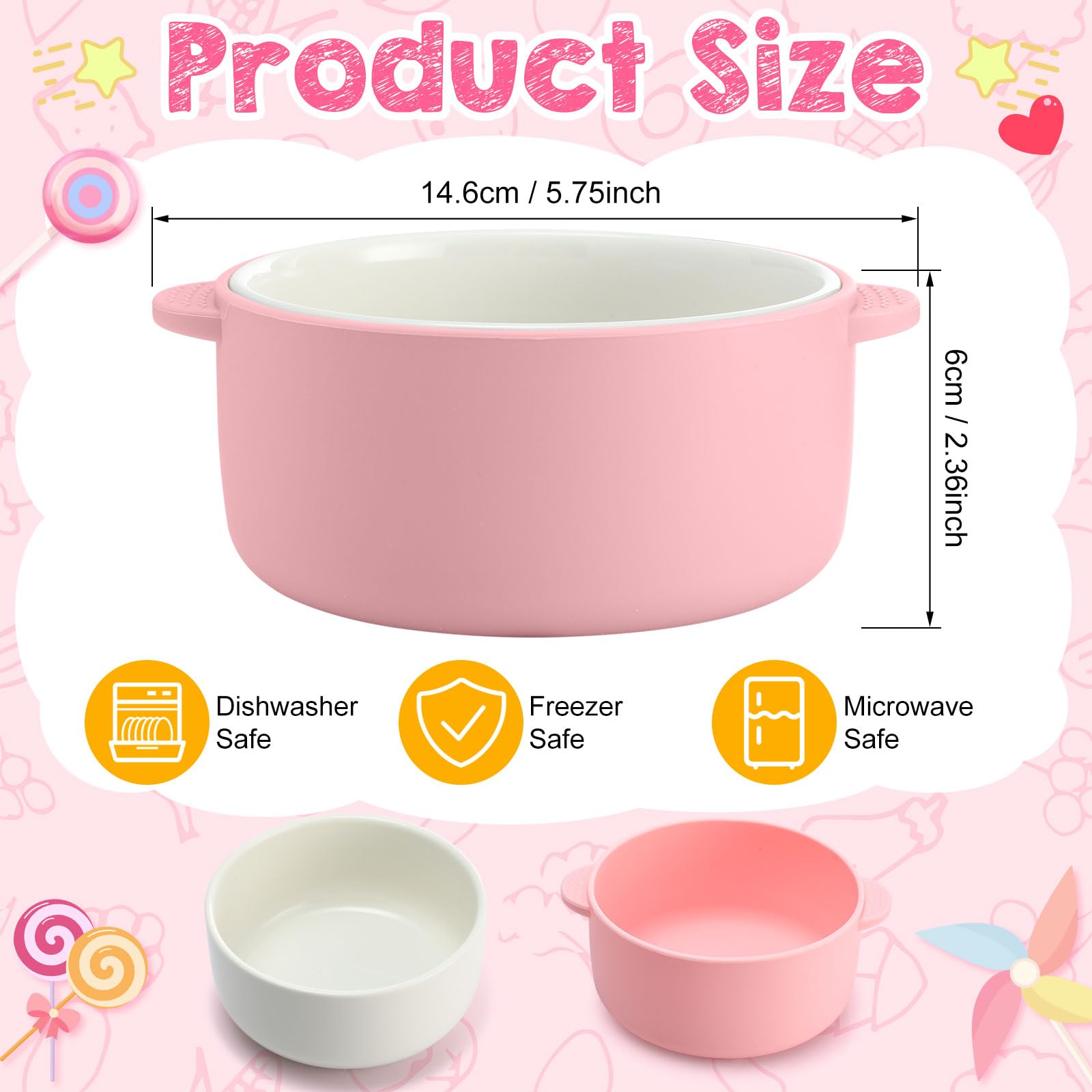 Domensi purple silicone-sleeve bowls offer non-slip handling during meals