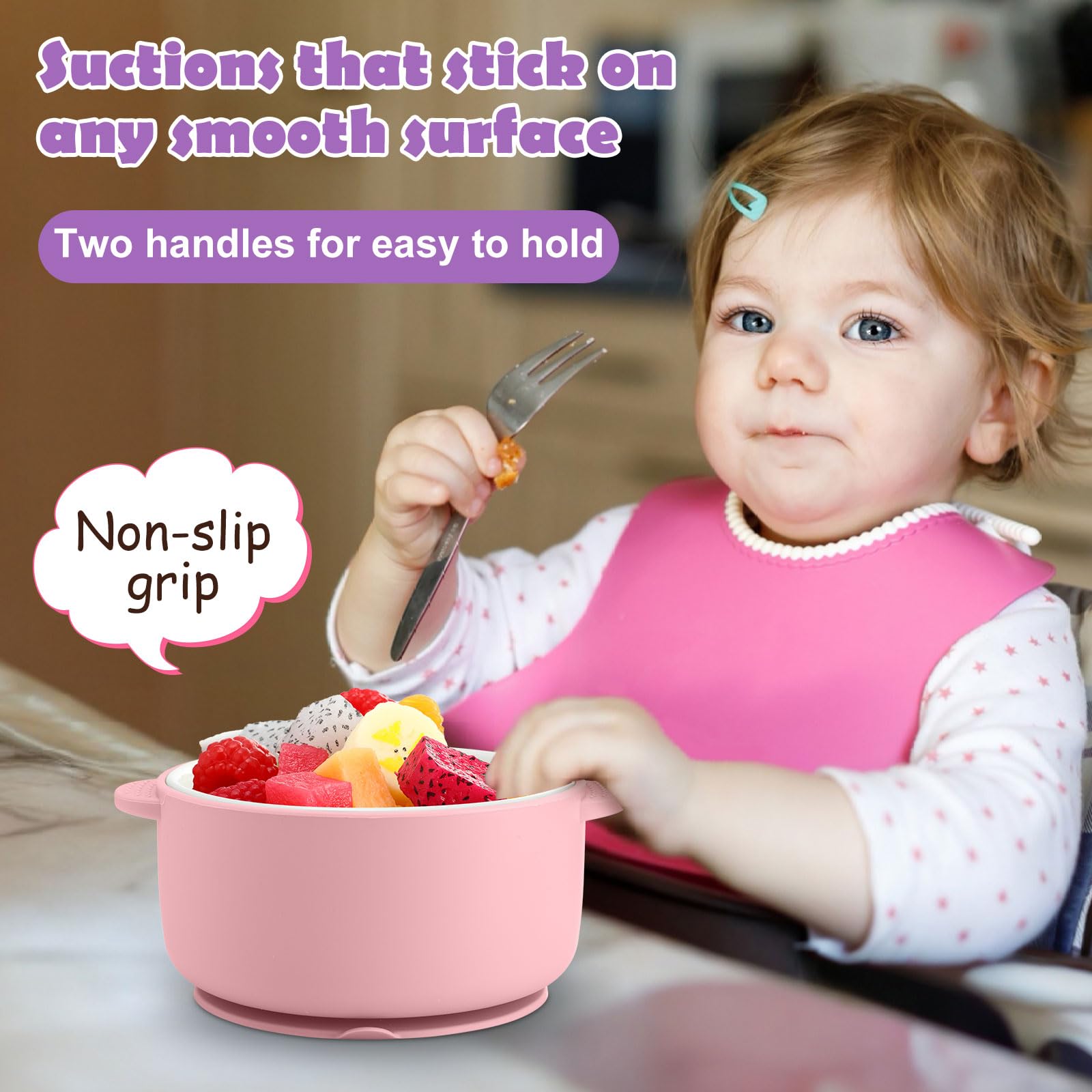 Domensi 5.75-inch diameter porcelain bowls offer age-appropriate toddler portions.