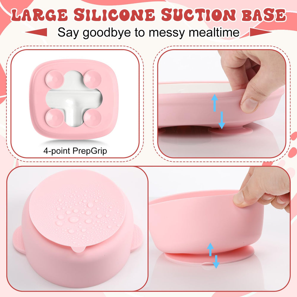 Domensi silicone sleeve bowl with anti-slip design for stability