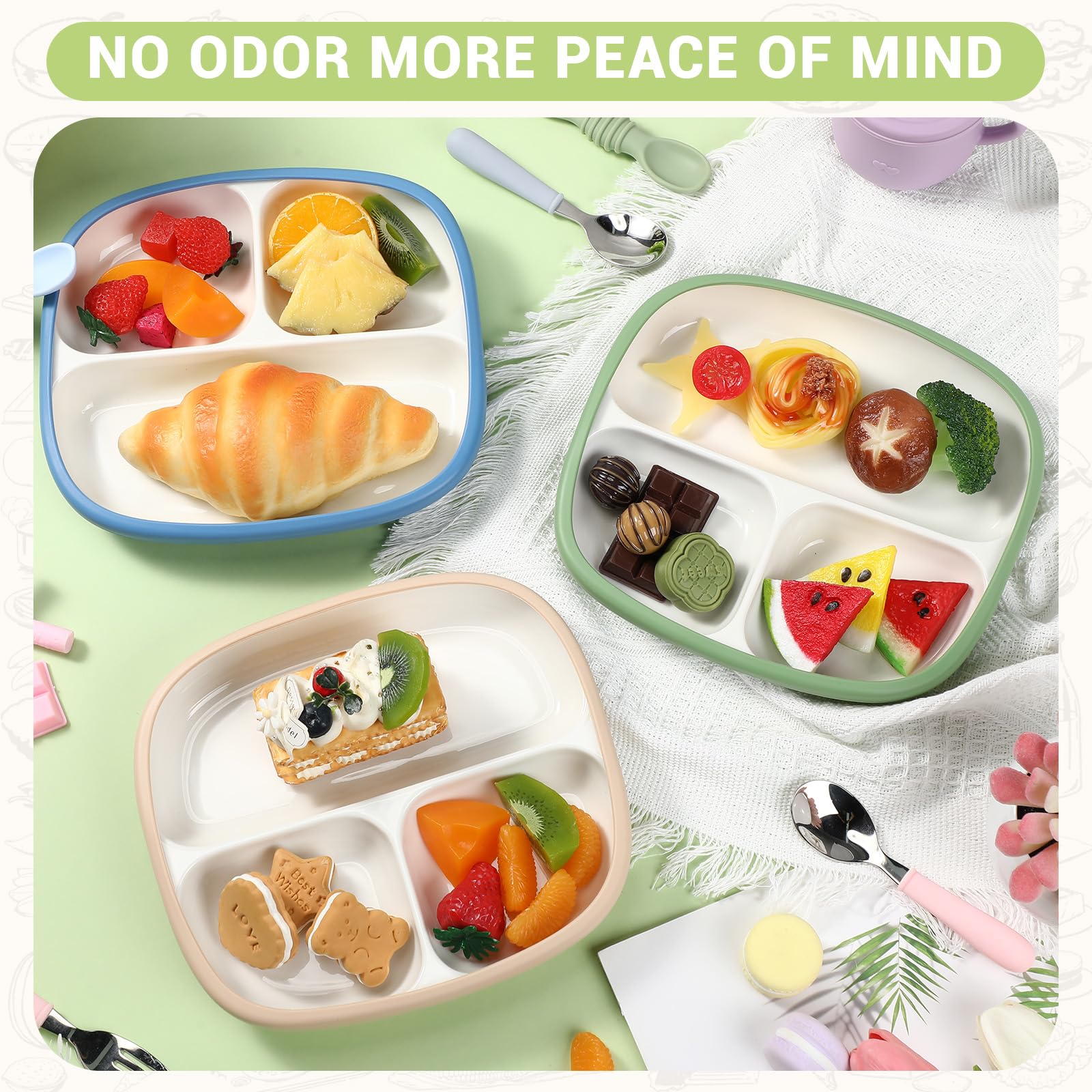 domensi three-set pack simplifies family mealtime setup