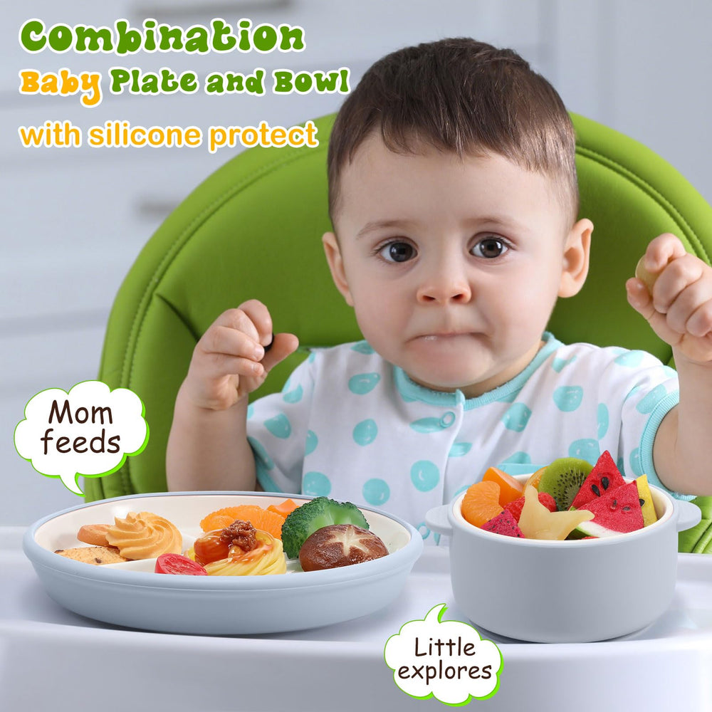 Domensi toddler feeding sets are microwave-safe for quick reheats after meals.