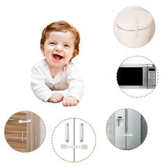 DOMILE quick-release tab enables one-handed cabinet access for parents
