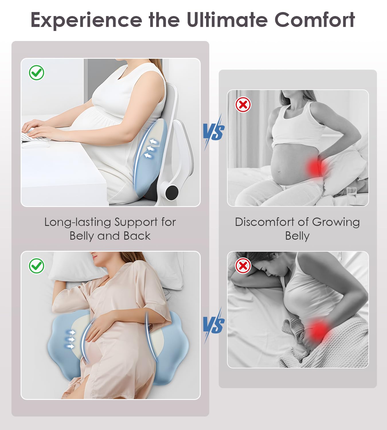 DONAMA adjustable width travel pillow fits bed, couch, or car for versatile comfort