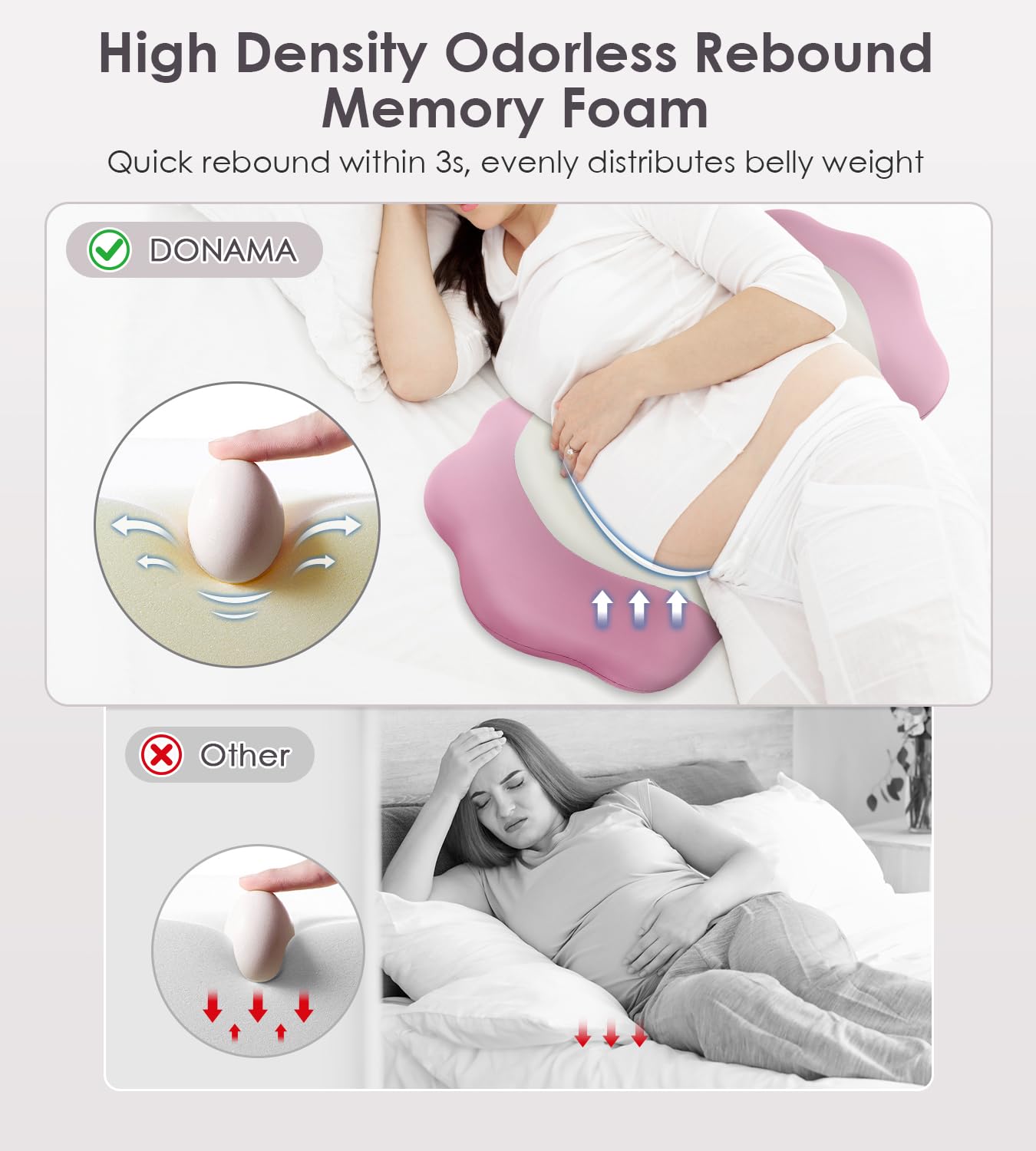 DONAMA pillow icy silk cooling cover provides breathable comfort during hot nights.