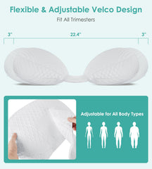 DONAMA pregnancy pillow 30-degree slope supports growing bump for side sleeping