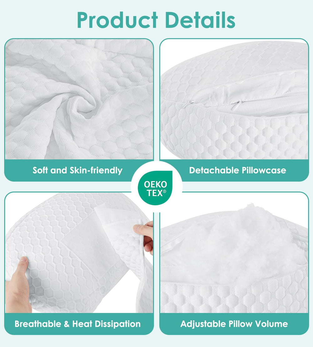 DONAMA back and hip support promotes restful positions during sleep