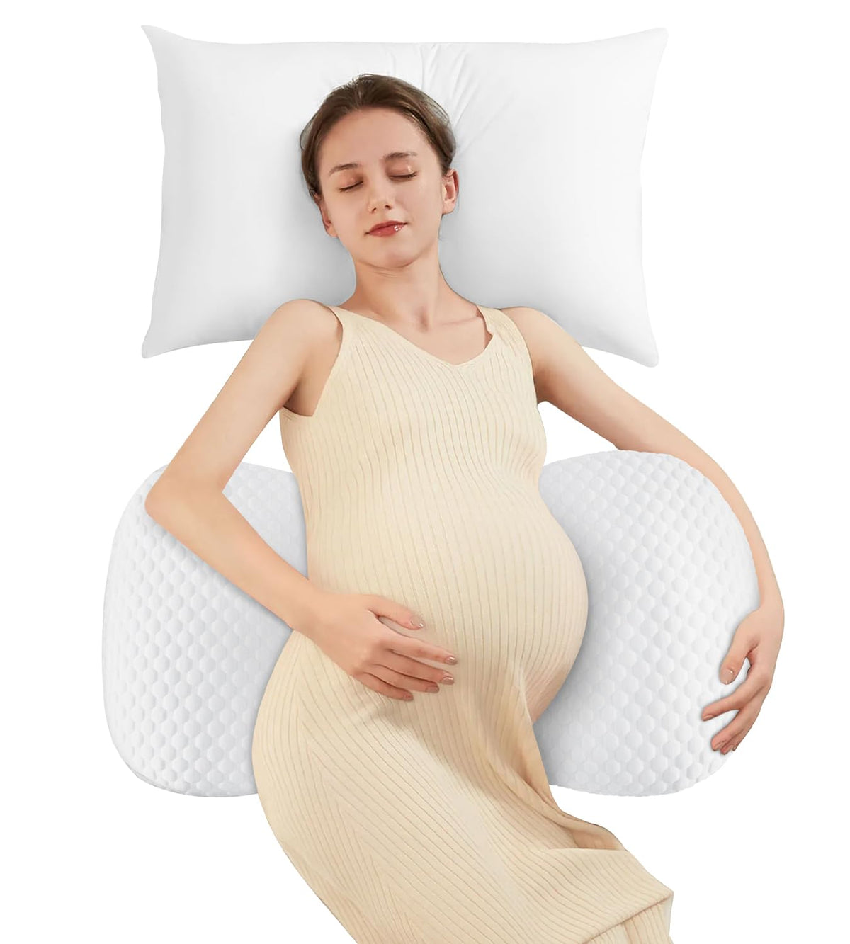DONAMA pregnancy pillow cooling cover removable for easy washing and cooling comfort