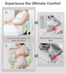 DONAMA pregnancy pillow extendable sides provide customizable trimester support.