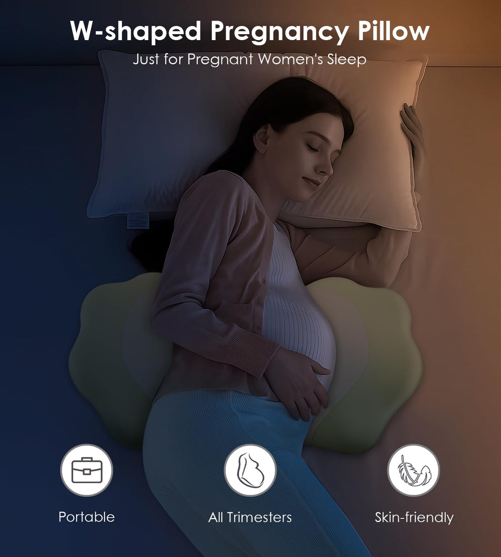 DONAMA pregnancy pillow machine-washable cover for easy care and freshness.