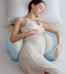 DONAMA pregnancy pillow memory foam core adapts to curves for back support