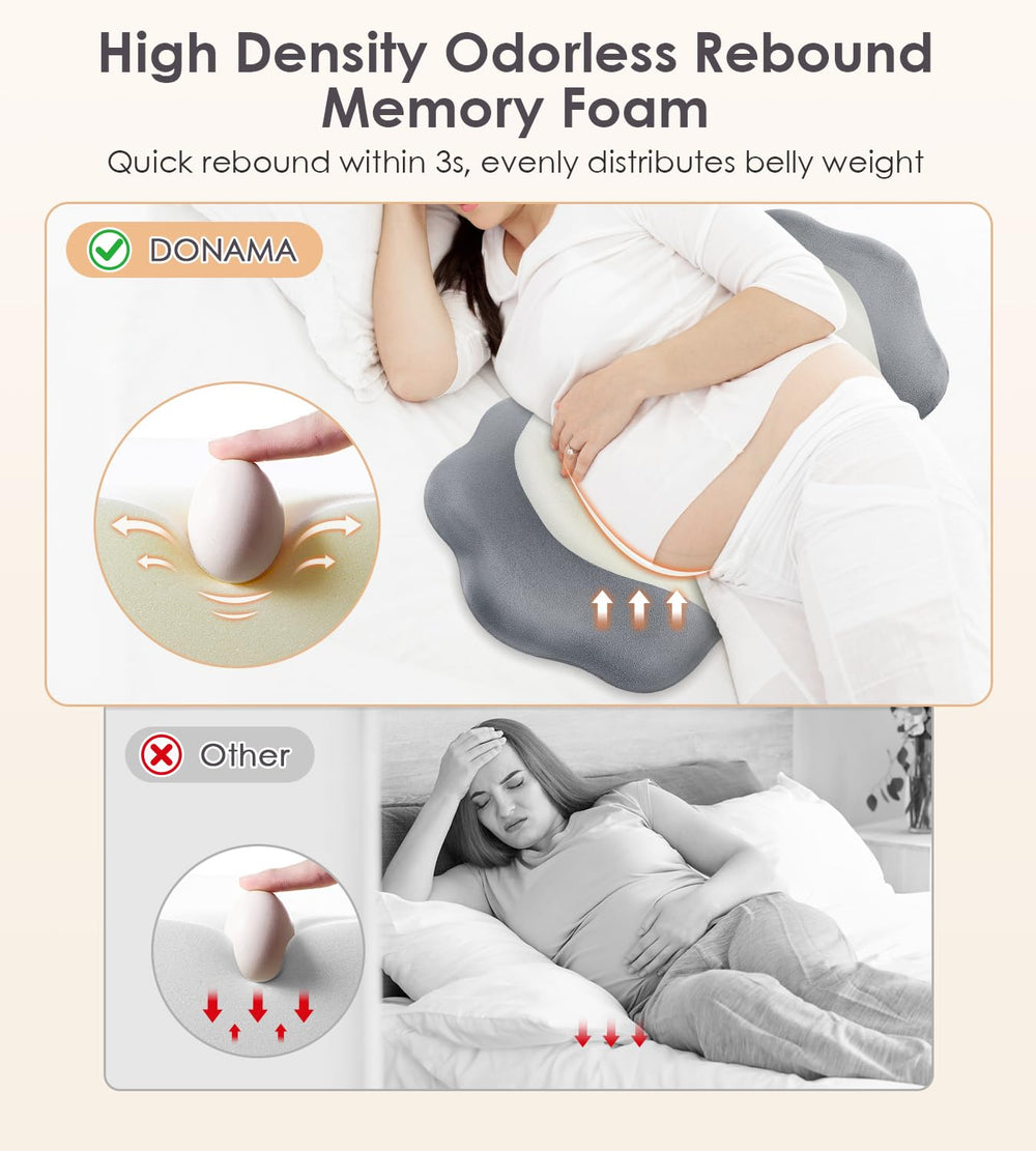 DONAMA secure snap-on design prevents pillow collapse during night use.