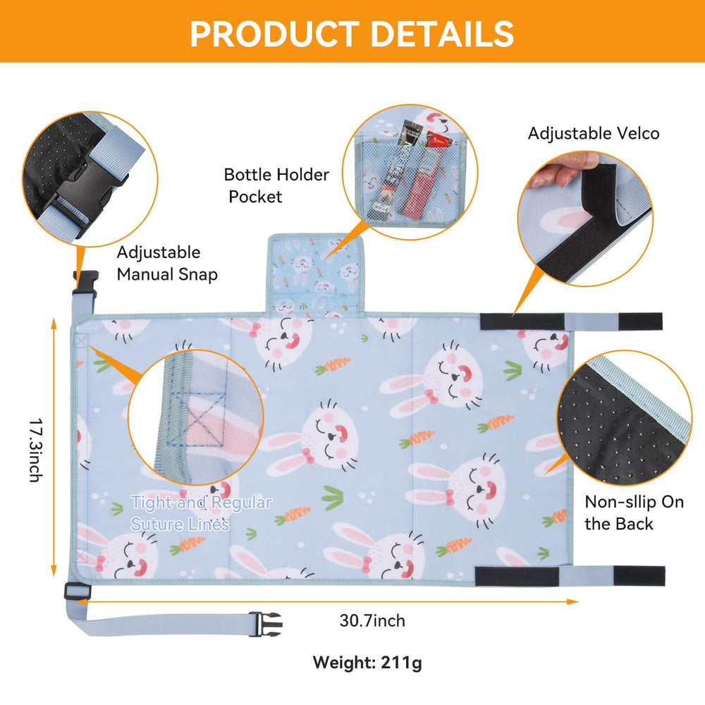 DONCE toddler airplane bed travel-ready setup for car or train journeys.