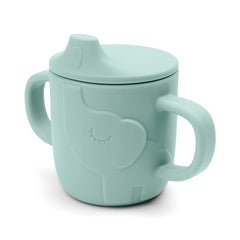 Done by Deer Elphee blue cup with embossed elephant for toddler grip