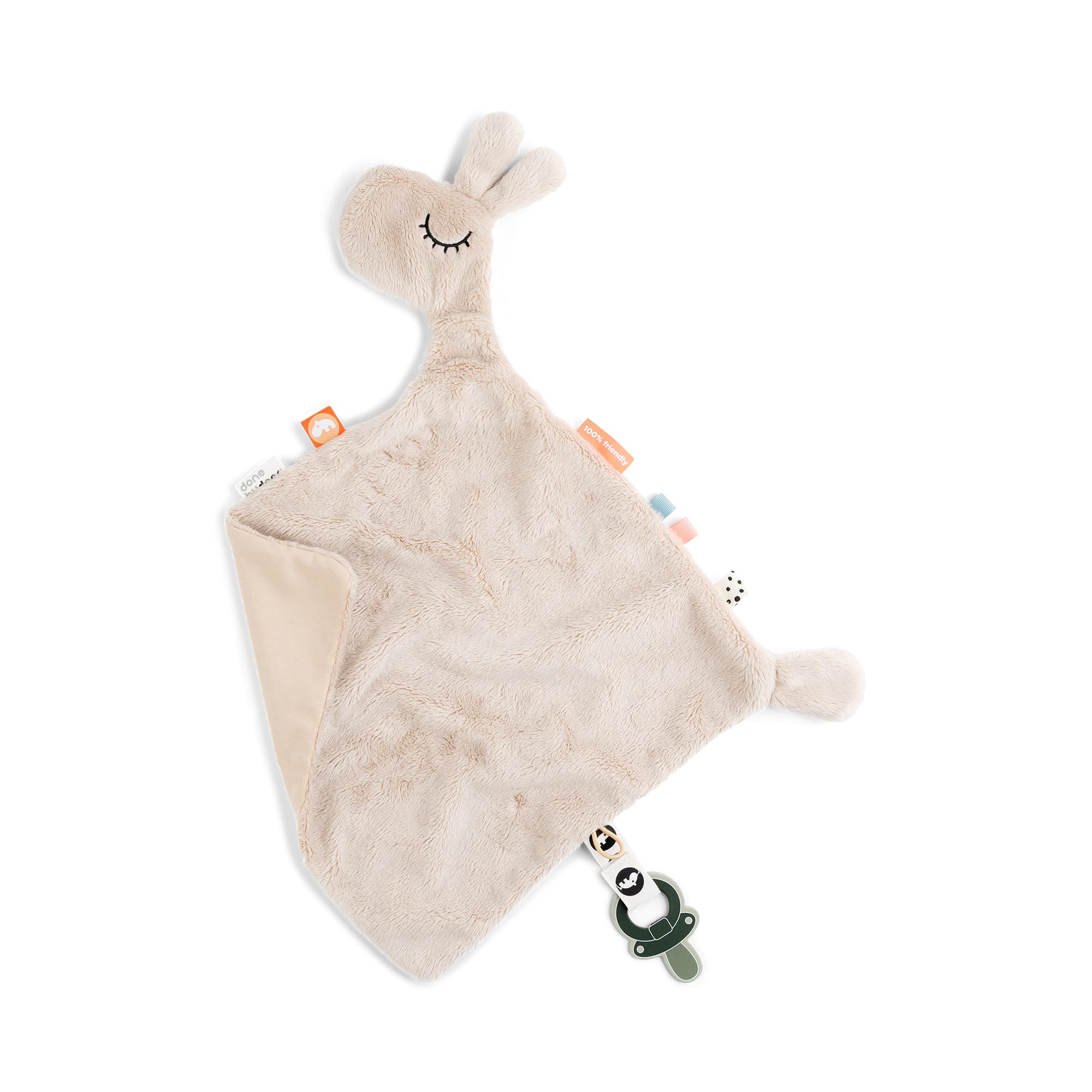 Done by Deer Lalee sand comfort blanket offers cozy snuggles for naptime.