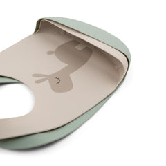 Done by Deer silicone bib featuring Lalee and cactus design, adjustable neck closure for growing infants.