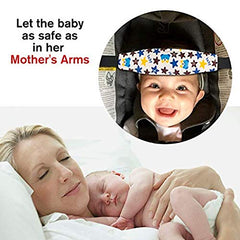 Donier neck relief bear adjustable strap enables easy installation in most car seats.