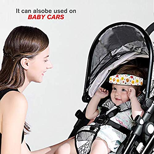 Donier bear in-car-seat-use provides stable head support for sleepy toddlers.