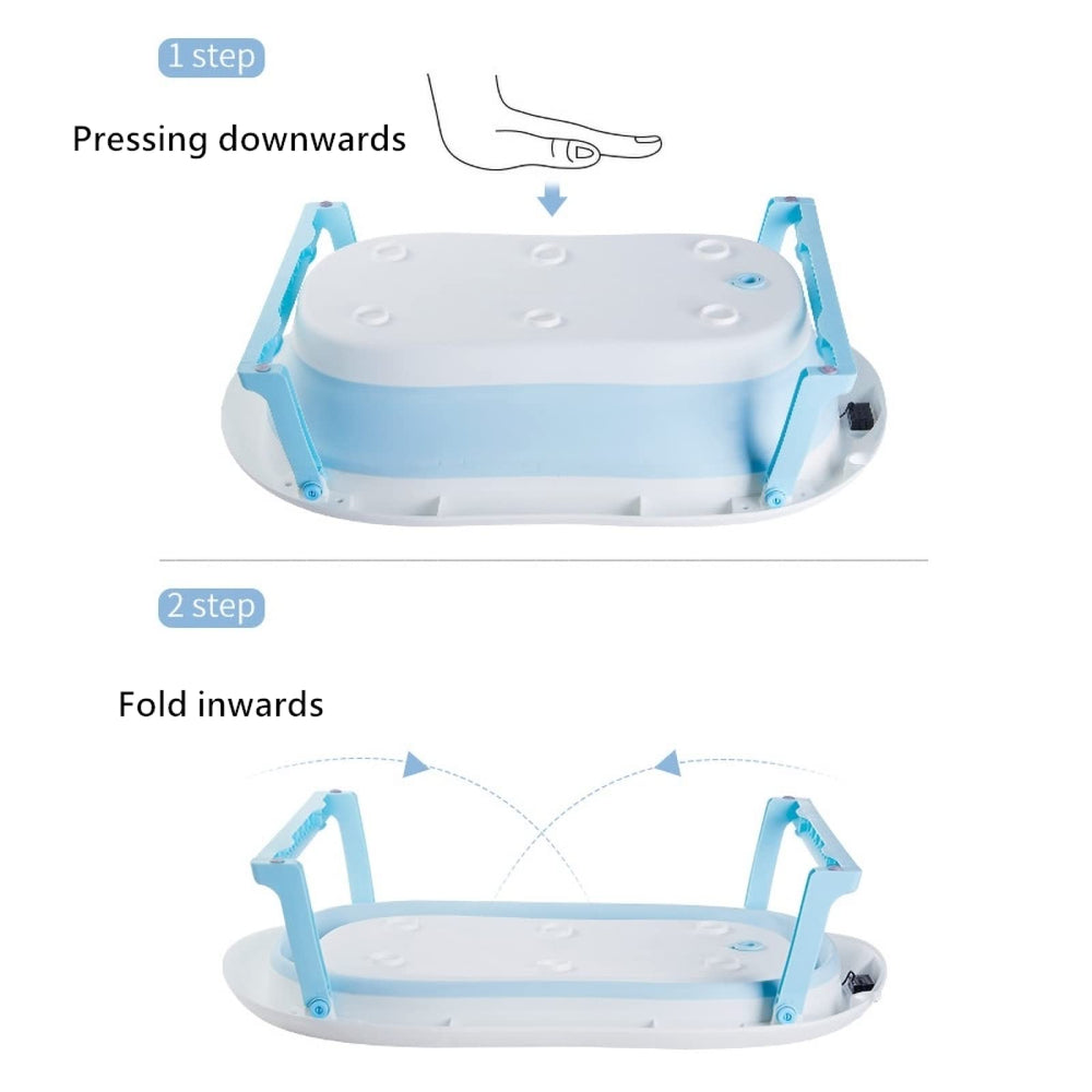 DONJCRUI newborn use-case image shows calm bath routine.