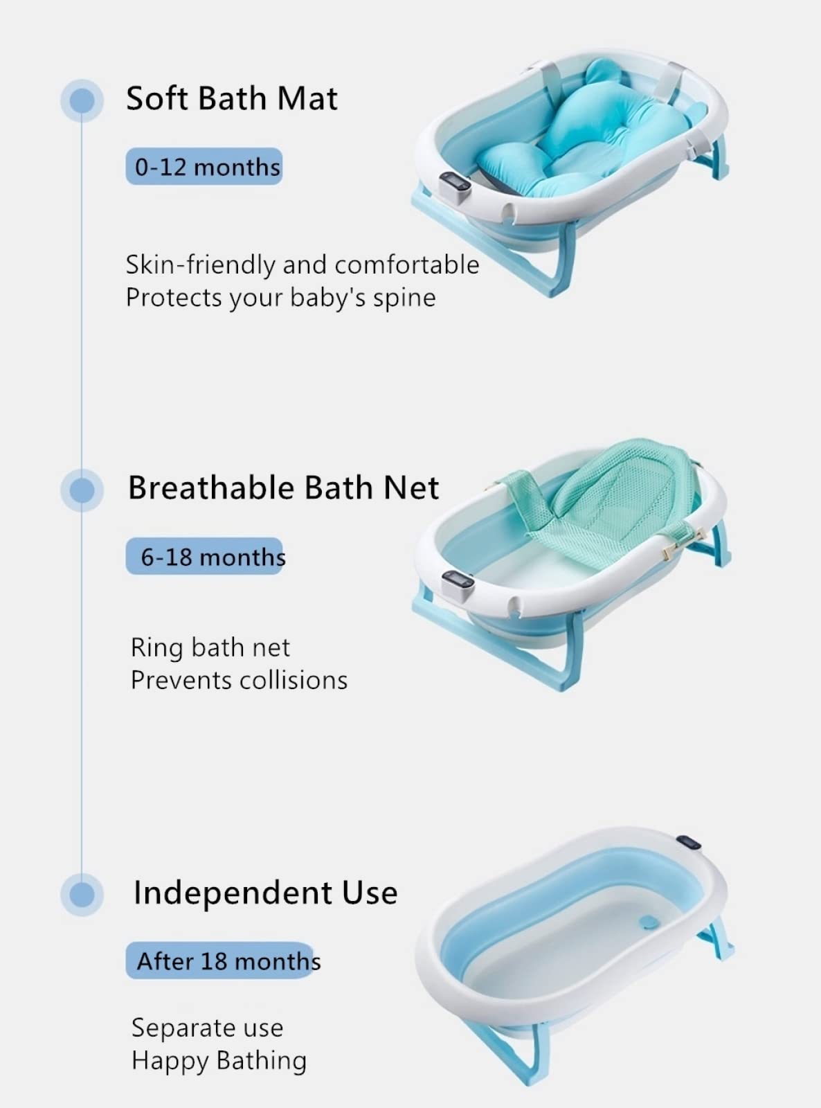 DONJCRUI travel-friendly bath setup for on-the-go parents.