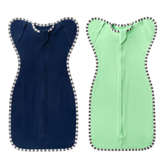 DONOMILO arms-up transition swaddle supports gentle self-soothing for babies.