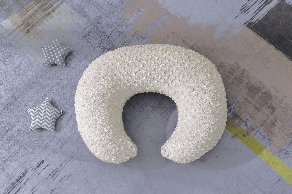 DONOMILO Dots Pillow Cover shown in cozy nursery setup for easy feeding
