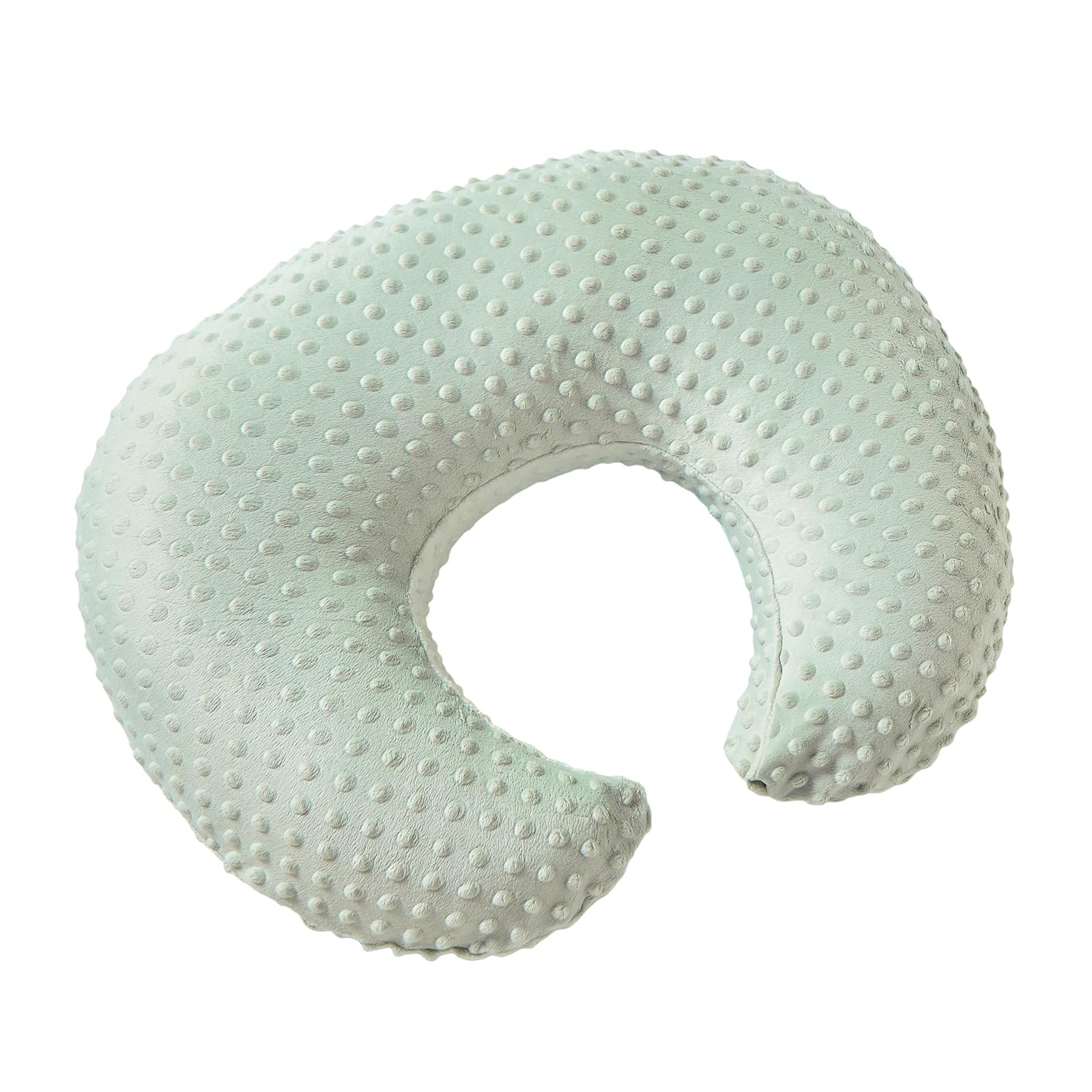 DONOMILO dots nursing pillow cover closeup shows soft texture for baby touch