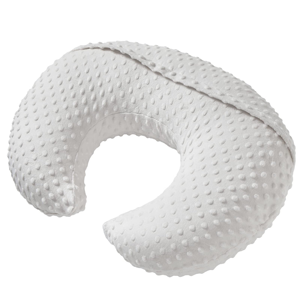 DONOMILO nursing pillow baby breastfeeding position illustration for easier latch and comfort