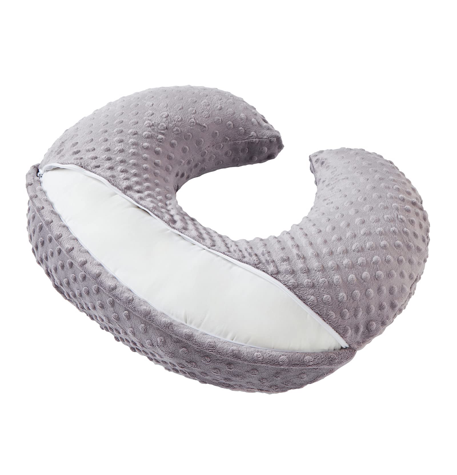 DONOMILO nursing pillow tummy time setup promotes gentle neck and upper body movement.