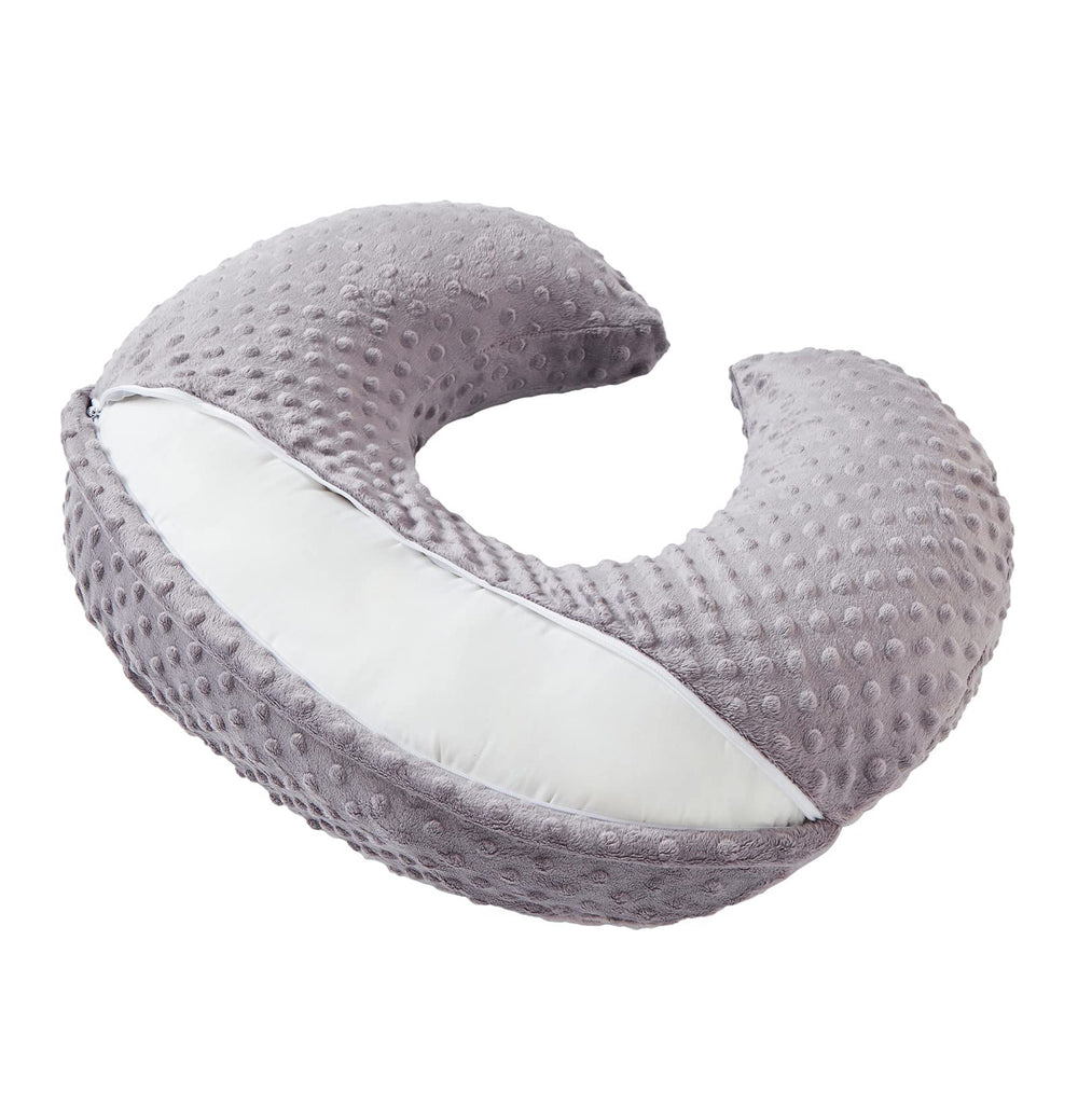 DONOMILO nursing pillow tummy time setup promotes gentle neck and upper body movement.