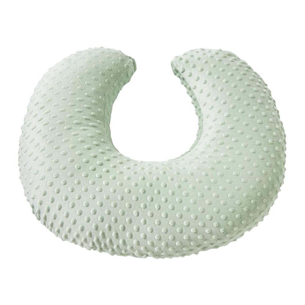 DONOMILO stretch-fit nursing pillow cover demonstrates snug fit on standard pillows