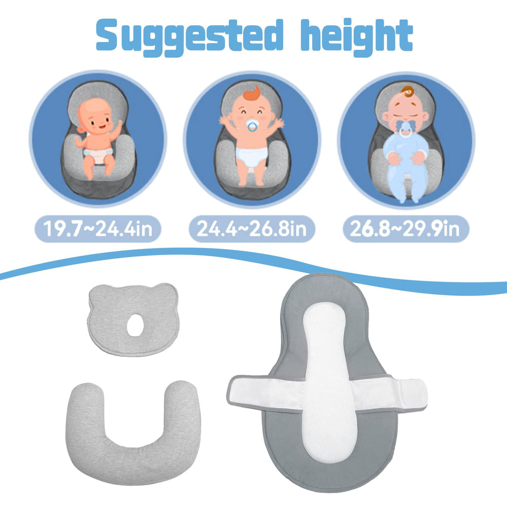 Donpemu reflux pillow 3D-air mesh promotes airflow for comfortable use in all seasons.