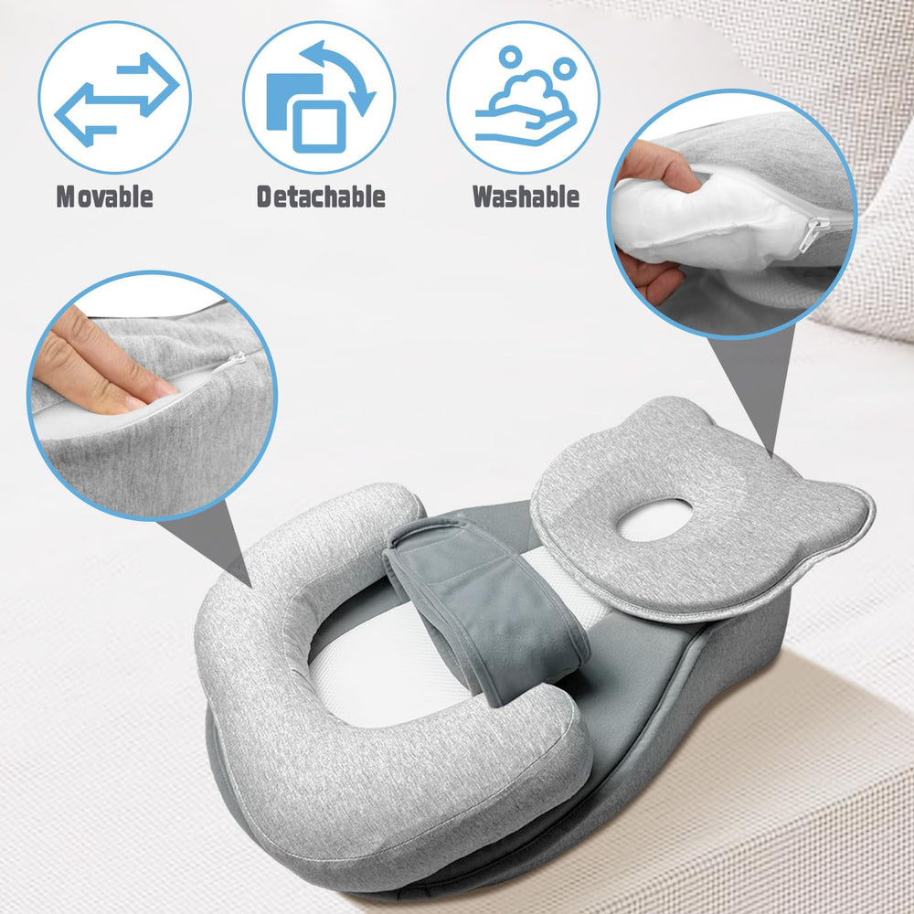 Donpemu reflux pillow memory foam core delivers gentle support and breathable comfort.