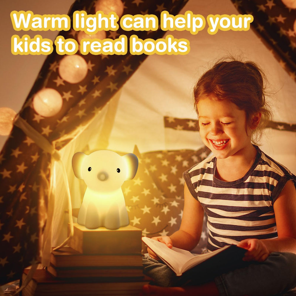 Donsis elephant night light made with BPA-free materials for nursery safety
