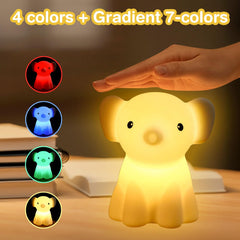 Donsis elephant night light design emphasizes child safety and grip