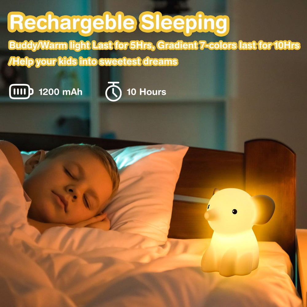 Donsis elephant night light USB rechargeable for travel and overnight use