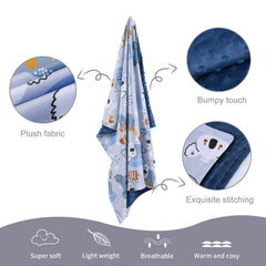 Donsonny blanket on a stroller demonstrates versatile travel use.