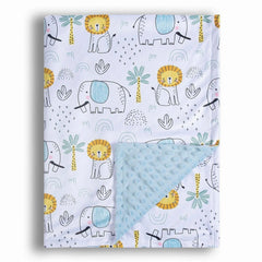 Donsonny elephant cartoon printed blanket delivers cozy warmth for naps