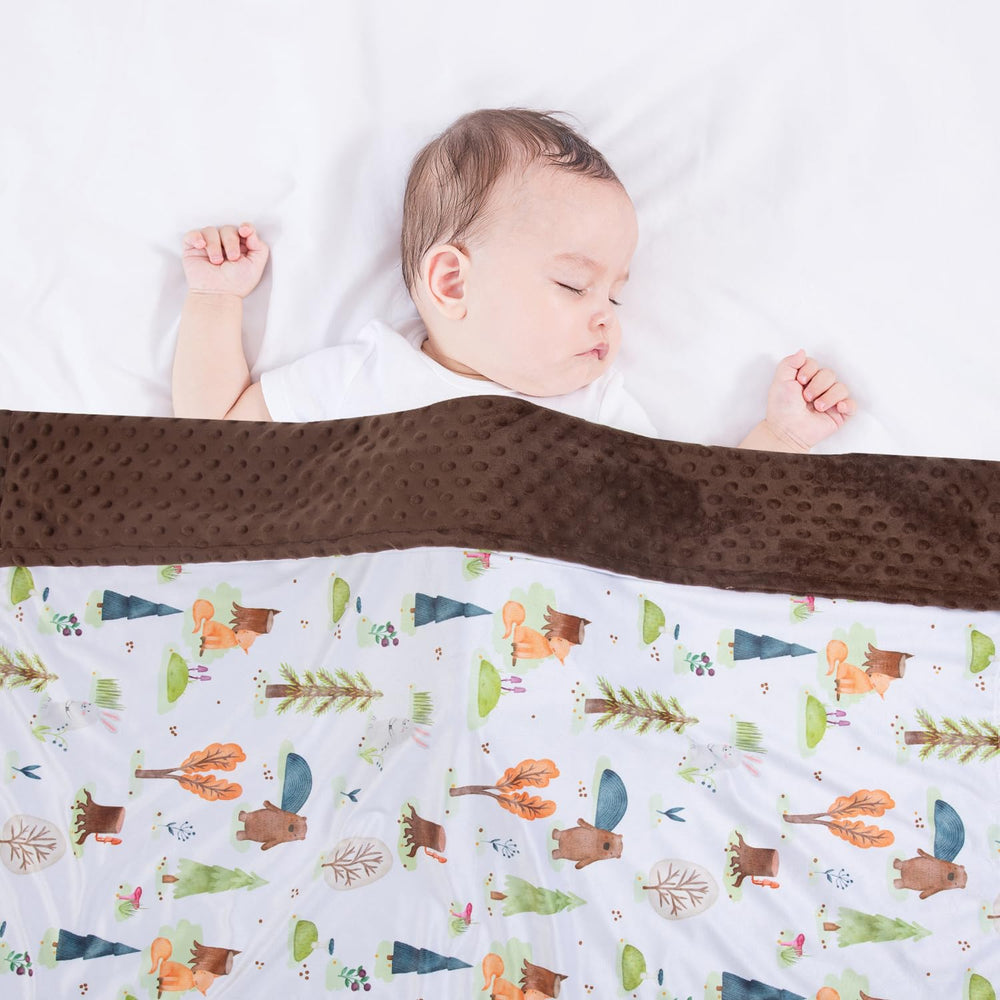 Donsonny minky fabric close-up highlights plush, soothing texture.