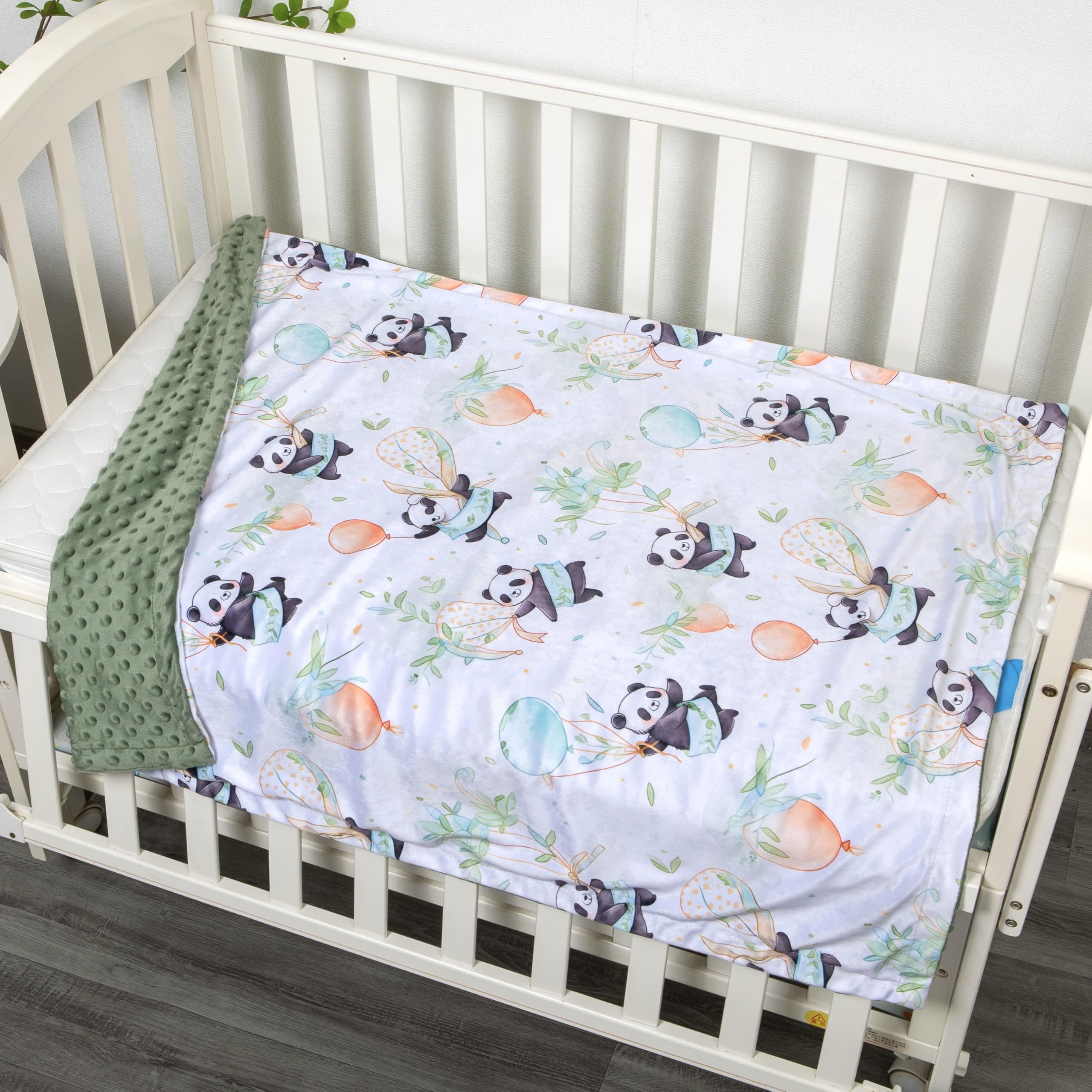 Donsonny Panda blanket back-dotted texture highlighting tactile warmth