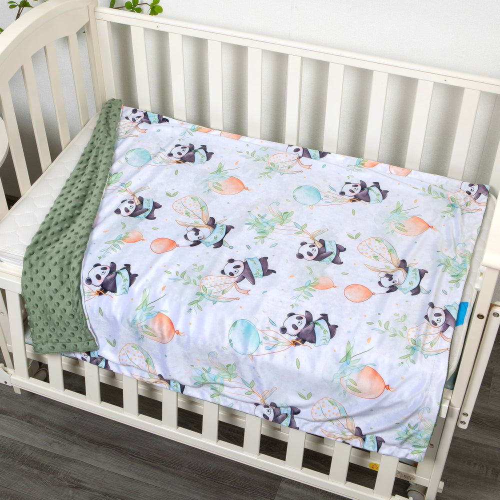 Donsonny Panda blanket back-dotted texture highlighting tactile warmth
