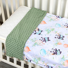 Donsonny Panda blanket size 30x40 inches suitable for crib or stroller