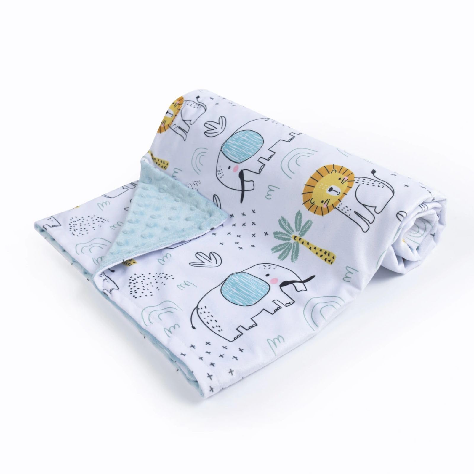 Donsonny receiving blanket serves as a stroller cover on the go