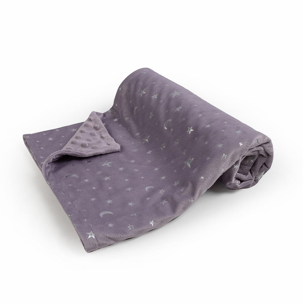 Donsonny soft minky fabric blanket feels plush against baby's skin