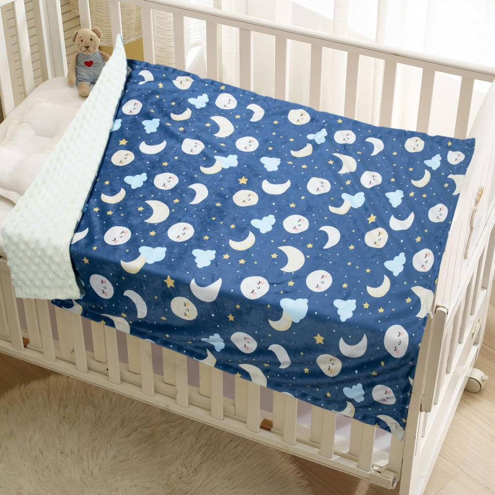 Donsonny soft Minky fleece blanket close-up showing double-sided texture for versatility.
