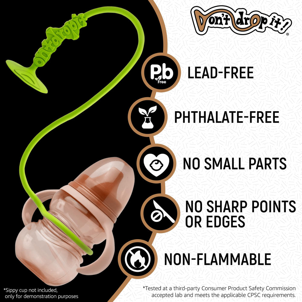Don't Drop It loop-around cup keeps drinks secure for quick, mess-free playtime.