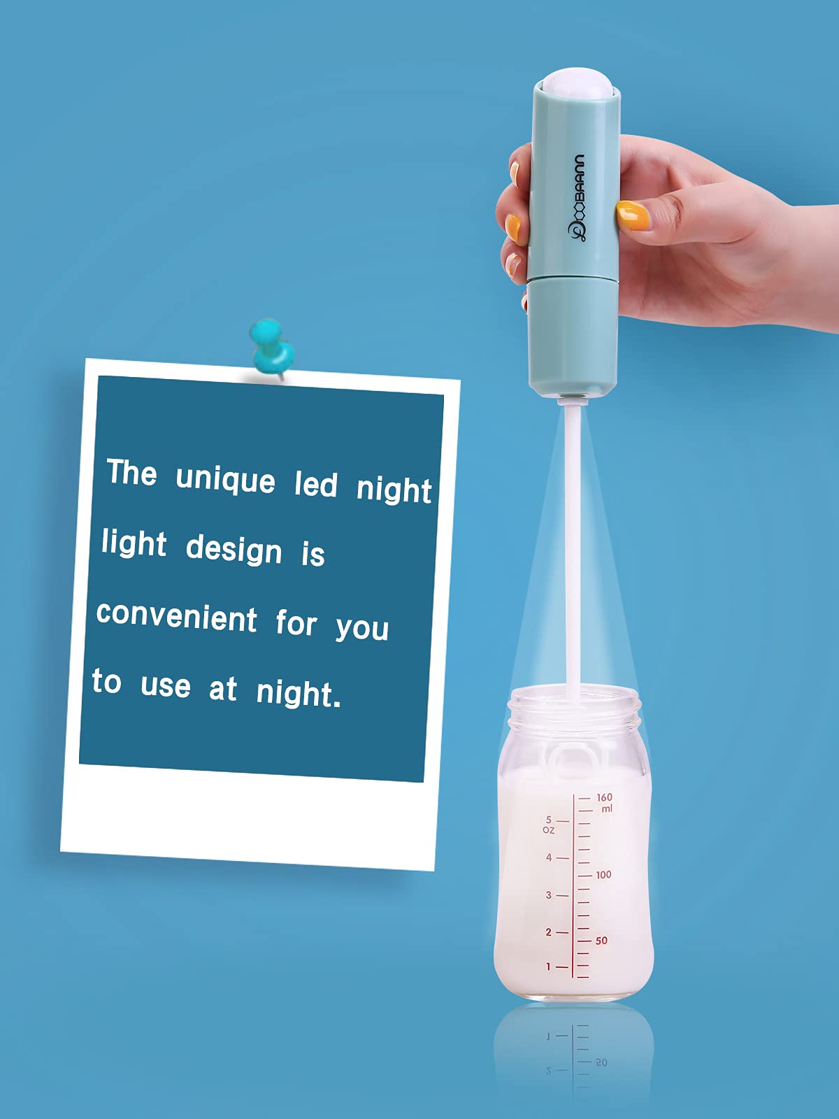 DOOBAANN formula stirrer blue even mixing reduces clumps for feeding